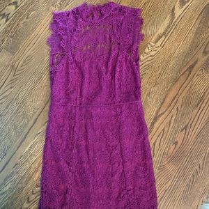 Free people orchid lace scallop dress size medium